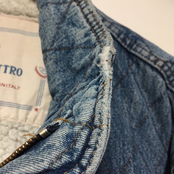 VINTAGE POP OTTANTAQUATTRO DENIM JACKETS SIZE L - Picture 14 of 15